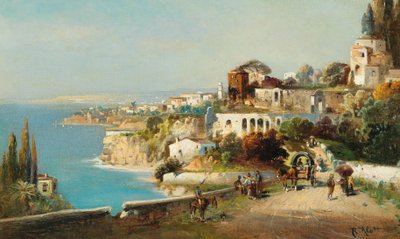 Italian Coastal Town by Robert Alott